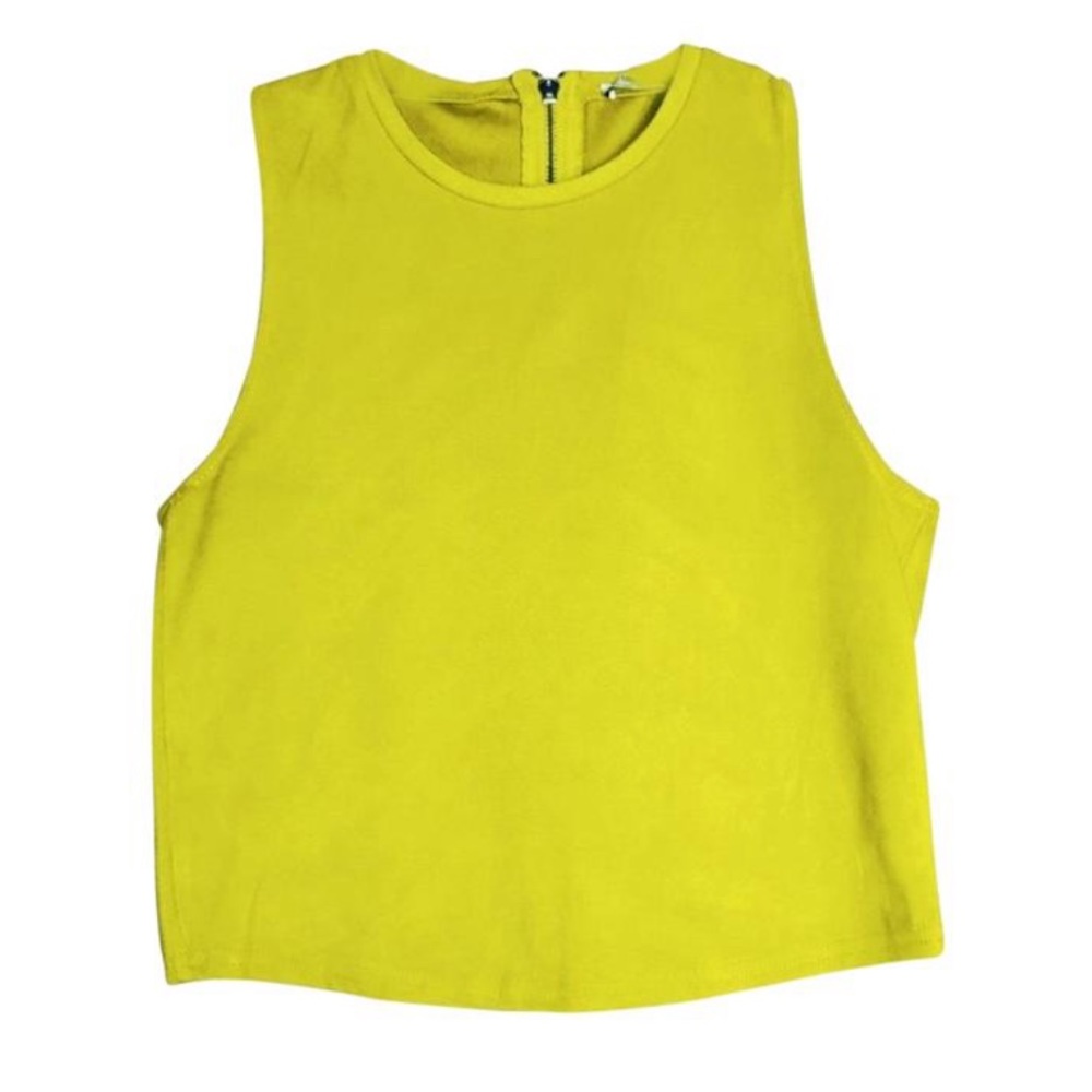 Zara Trafaluc suede crop top S